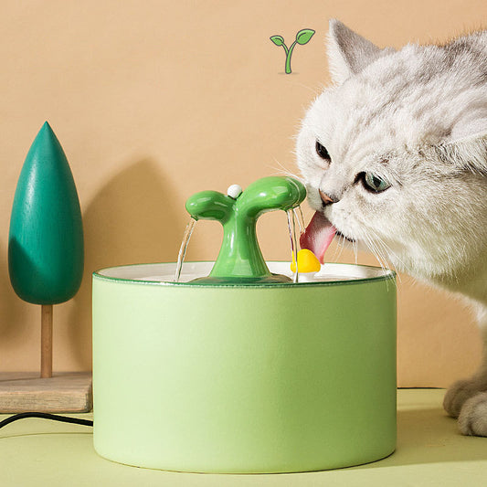 Ceramic Cat Water Fountain