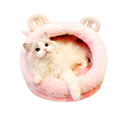 Cozy Christmas Cat House