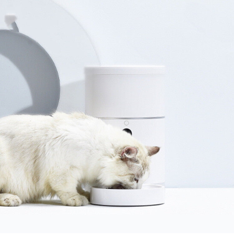 App-Controlled Smart cat Food Dispenser with HD Wide Angle Camera