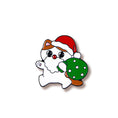 Load image into Gallery viewer, Christmas Kitty Brooch
